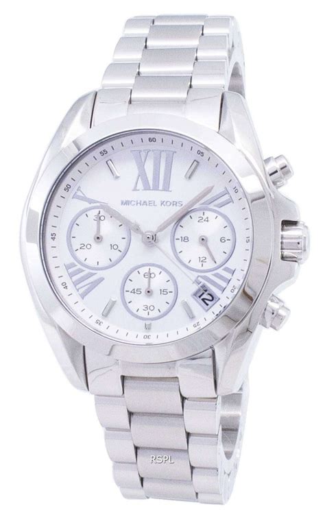 michael kors oversized bradshaw watch silver